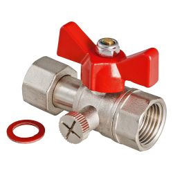 Кран VT.807.N.0404  1/2" - 1/2" г/г б трехходовой для манометра  VALTEC