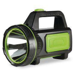 Фонарь аккум. SMARTBUY  SBF-500-К 5Вт + 3Вт, 2режима, черный/зеленый/пластик