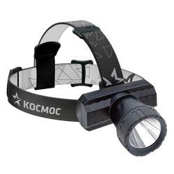 Фонарь налобный  акк литиевый 3 Вт, USB КОСМОС 