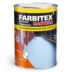 Мастика битумно-резиновая   8,0кг  FARBITEX