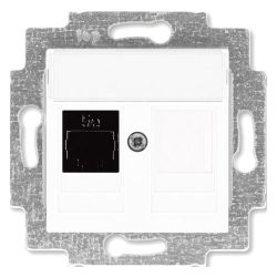 Розетка RJ45 комп. одиночная  ABB LEVIT  Белый