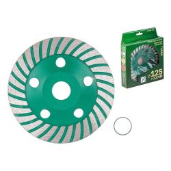 Чашка зачистная алмазная 125мм 1-рядная Турбо  ВОЛАТ