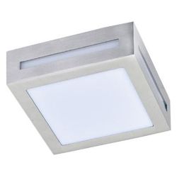 Светильник 3082W 1*GX53 IP65 влагозащ.матов.квадрат сатин хром  ECOLA