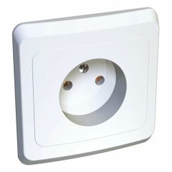 Розетка 1-ая с/п б/з SCHNEIDER ELECTRIC Этюд белый