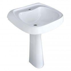 Умывальник с пьед. белый ВОДОЛЕЙ-57 c отв.  ЛЗСФ