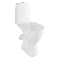 Унитаз белый JUST компакт, сиденье полипропилен, микролифт 642х353х795  CERSANIT