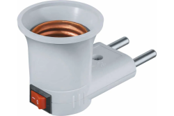 Переходник патрон Е27-вилка с выкл.  NAVIGATOR