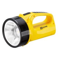 Фонарь аккумуляторный светод PLA 01BY черно-желтый  IN HOME