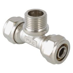 Тройник 20 - 1/2" НР  VALTEC