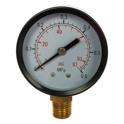 Манометр D   50 нижнее подключение 0 -   6 бар G1/4"  BELAMOS