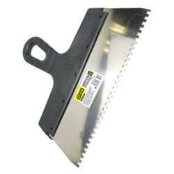 Шпатель нерж зубчатый 150мм, зуб   4х  4мм  ON