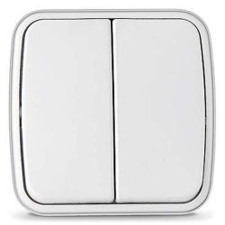 Выключатель 2-ый о/п  ЭЛЕКТРА белый  СОЮЗ