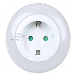 Ночник-розетка NM-500A белый авт.выкл  ФОТОН