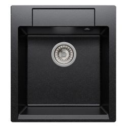 Мойка иск мрамор накладная 460 х 500 х 200мм черный ARGO  POLYGRAN