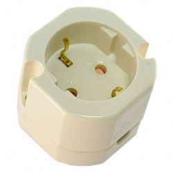 Розетка 1-ая о/п с/з ANAM LEGRAND 70Wкрем