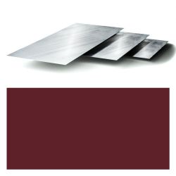 Лист оцинк 0,40 х1250мм  RAL 3005 (красное вино) в пленке 