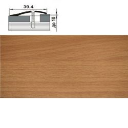 Порог разноуровневый 1,8 * 40мм бук 083  ЛУКА