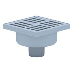 Трап   50 прямой пласт. 150х150мм гидрозатвор  АНИПЛАСТ