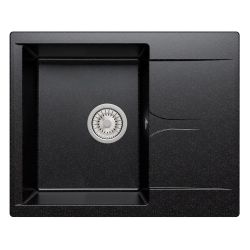 Мойка иск мрамор накладная 500 х 620 х 200мм черный GALS  POLYGRAN