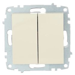 Выключатель 2-ый с/п  ABB COSMO  Бежевый