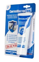 Герметик для сантехники, сильной фиксации, синий 60г  СантехМастерГель