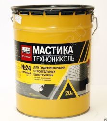 Мастика  гидроизоляционная   ТЕХНОНИКОЛЬ  №24 МГТН 20 кг
