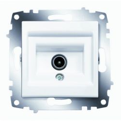 Розетка TV одиночная оконечная с экранированием  ABB COSMO  Белый