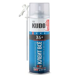Пена-клей полиуретан монтажный универсальн.  650 мл  KUDO X6+ Всесезонный