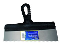 Шпатель нерж зубчатый 200мм, зуб   6х  6мм  СИБРТЕХ