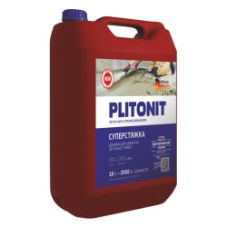 Добавка PLITONIT СуперСтяжка 10,0л суперводоредуцирующая  для цементно-песчаных стяжек