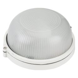 Светильник НПБ 60Вт круг белый б/решетки  IEK (НПП 1301)
