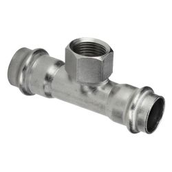 Тройник 35 - 1 " ВР пресс, нерж  VALTEC