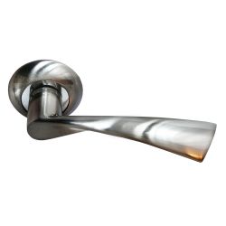 Ручка дверная A1205 Е9 мат.ник- хром  ГАРАНТ