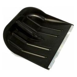 Лопата пластик для уборки снега 410 х 360мм  с оцинк. планкой  МЕТЕЛЬ 2