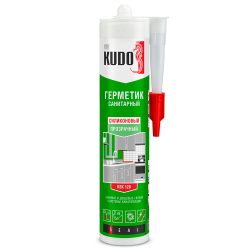 Герметик силикон санит б/цв 280мл  KUDO