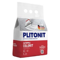 Затирка цементная тем.-коричневая   2,0кг  PLITONIT COLORIT