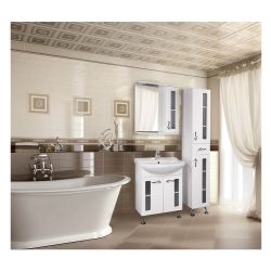 Зеркало  520 х 700 х 170мм с подсветкой, шкаф справа БАЛИ 58  STELLA