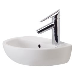 Рукомойник белый АКЦЕНТ 40 с отв.справа  COLOMBO