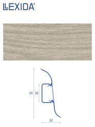 Плинтус LEXIDA 55х2200мм Акация винтажная