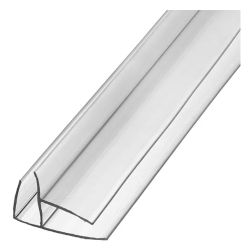 Профиль угловой для поликарбоната   4-  6мм х 6,0м прозрачный