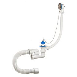 Обвязка для ванны  ОРИО нерж. с гофрой