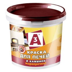 Краска для печей и каминов белая   1,3кг  А3