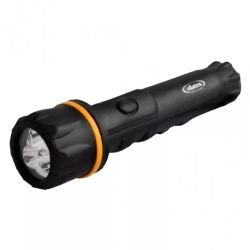 Фонарь ОБЛИК свд  3027  3 свд (2хR6) черный+оранжевый/резина