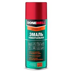 Эмаль алкидная аэрозоль белая матовая  520мл  DONEWELL