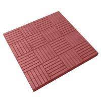 Плитка тротуарная "Клетка" 295х295х30мм красная Кевларобетон
