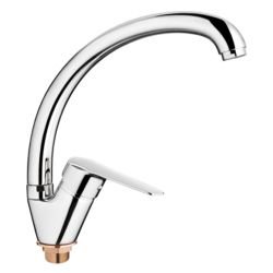 Смеситель для кухни 35 карт.  LEDEME  литой излив