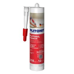 Затирка силиконовая сверхэластичная PLITONIT PlitoSil Premium молочно-белая 310 ml 