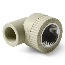 Уголок   25 -  1/2" ВР PPR серый  PRO AQUA