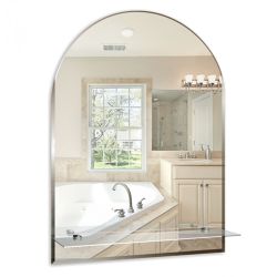 Зеркало  490 х 670мм 1 полочка АРКАДА ЛЮКС  MIXLINE