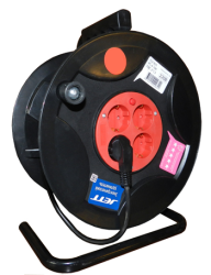 Удлинитель 4 местный 50 метров на мет. стойке 10А, с/з (ПВС 3*1,5)  ДЖЕТ